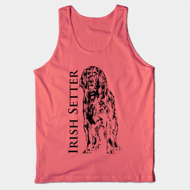 Irish Setter Dog Tank Top by Nartissima